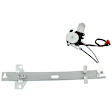 Rear, Driver Side Power Window Regulator, With Motor