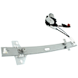 Rear, Driver Side Power Window Regulator, With Motor