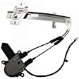 Rear, Passenger Side Power Window Regulator, With Motor