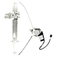 Rear, Driver Side Power Window Regulator, With Motor