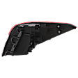 Driver Side, Outer LED Tail Light, With bulb(s), OE Comparable Finish, Sedan