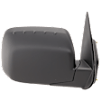 Passenger Side Mirror, Power Adjust, Manual Folding, Non-Heated, Paintable, No Signal Light, No Memory, No Puddle Light, No Auto-Dimming, No Blind Spot Feature