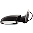 Sedan Driver Side Mirror, Power Adjust, Heated, Manual Folding, Paintable, In-housing Signal Light, No Memory, No Puddle Light, No Auto-Dim, No Blind Spot Feature
