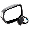 Sedan Driver Side Mirror, Power Adjust, Non-Heated, Manual Folding, Paintable, In-housing Signal Light, No Memory, No Puddle Light, No Auto-Dim, No Blind Spot Feature