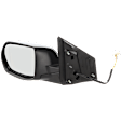 Driver Side Mirror, Power Adjust, Manual Folding, Non-Heated, Textured Black, No Signal Light, No Memory, No Puddle Light, No Auto-Dimming, No Blind Spot Feature