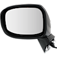 Sedan Driver Side Mirror, Power Adjust, Non-Heated, Manual Folding, Paintable, In-housing Signal Light, No Memory, No Puddle Light, No Auto-Dim, No Blind Spot Feature