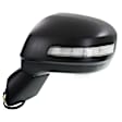 Sedan Driver Side Mirror, Power Adjust, Non-Heated, Manual Folding, Paintable, In-housing Signal Light, No Memory, No Puddle Light, No Auto-Dim, No Blind Spot Feature
