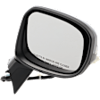 Sedan Passenger Side Mirror, Power Adjust, Heated, Manual Folding, Paintable, In-housing Signal Light, No Memory, No Puddle Light, No Auto-Dim, No Blind Spot Feature