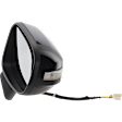 Sedan Passenger Side Mirror, Power Adjust, Heated, Manual Folding, Paintable, In-housing Signal Light, No Memory, No Puddle Light, No Auto-Dim, No Blind Spot Feature