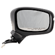 Passenger Side Mirror, Power Adjust, Manual Folding, Heated, Paintable, In-housing Signal Light, With memory, No Puddle Light, No Auto-Dimming, No Blind Spot Feature