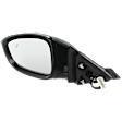Driver Side Mirror, Power Adjust, Heated, Manual Folding, Paintable, No Signal Light, No Memory, No Puddle Light, No Auto-Dim, With Blind Spot Detection in Glass