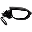 2018 Honda Civic - Passenger Side Mirror, Power Adjust, Heated, Paintable, Manual Folding, In-housing Signal Light, No Blind Spot Feature, No Memory, No Puddle Light, No Auto-Dim