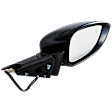 Passenger Side Mirror, Power Adjust, Heated, Manual Folding, Paintable, No Signal Light, No Memory, No Puddle Light, No Auto-Dim, With Blind Spot Detection in Glass