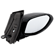Hatchback Passenger Side Mirror, Power Adjust, Non-Heated, Manual Folding, Paintable, No Signal Light, No Memory, No Puddle Light, No Auto-Dim, No Blind Spot Feature