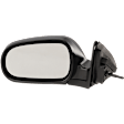 Sedan Driver Side Mirror, Manual Adjust, Non-Heated, Manual Folding, Paintable, No Signal Light, No Memory, No Puddle Light, No Auto-Dim, No Blind Spot Feature