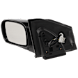 Hatchback Driver Side Mirror, Power Adjust, Non-Heated, Manual Folding, Textured Black, No Signal Light, No Memory, No Puddle Light, No Auto-Dim, No Blind Spot Feature