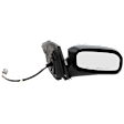 2004 Honda Civic - Passenger Side Mirror, 2-Door, Power Adjust, Non-Heated, Textured Black, Manual Folding, No Signal Light, No Blind Spot Feature, No Memory, No Puddle Light, No Auto-Dim, Hatchback