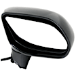 Passenger Side Mirror, Power Adjust, Heated, Manual Folding, Textured Black, No Signal Light, No Memory, No Puddle Light, No Auto-Dimming No Blind Spot Feature Sedan