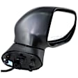 Passenger Side Mirror, Power Adjust, Heated, Manual Folding, Textured Black, No Signal Light, No Memory, No Puddle Light, No Auto-Dimming No Blind Spot Feature Sedan