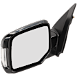 Driver Side Mirror, Power Adjust, Manual Folding, Non-Heated, Paintable, In-housing Signal Light, No Memory, No Puddle Light, No Auto-Dimming, No Blind Spot Feature