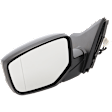 2017 Honda Accord - Driver Side Mirror, 2-Door, Power Adjust, Non-Heated, Paintable, Manual Folding, No Signal Light, No Blind Spot Feature, No Memory, No Puddle Light, No Auto-Dim, Coupe