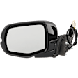 Driver Side Mirror, Power Adjust, Heated, Manual Folding, Paintable, No Signal Light, With Memory, No Puddle Light, No Auto-Dim, No Blind Spot Feature