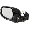Driver Side Mirror, Power Adjust, Heated, Manual Folding, Paintable, No Signal Light, With Memory, No Puddle Light, No Auto-Dim, No Blind Spot Feature