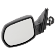 2021 Honda CR-V - Driver Side Mirror, North America Built Vehicle, Power Adjust, Non-Heated, Textured Black, Manual Folding, No Signal Light, No Blind Spot Feature, No Memory, No Puddle Light, No Auto-Dim