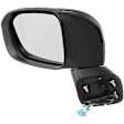 Driver Side Mirror, Power Adjust, Manual Folding, Heated, Paintable, No Signal Light, No Memory, No Puddle Light, No Auto-Dimming, No Blind Spot Feature