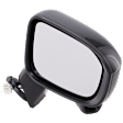 Passenger Side Mirror, Power Adjust, Manual Folding, Non-Heated, Paintable, No Signal Light, No Memory, No Puddle Light, No Auto-Dimming, No Blind Spot Feature