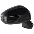 Passenger Side Mirror, Power Adjust, Manual Folding, Non-Heated, Paintable, No Signal Light, No Memory, No Puddle Light, No Auto-Dimming, No Blind Spot Feature