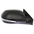 Passenger Side Mirror, Power Adjust, Manual Folding, Heated, Paintable, In-housing Signal Light, No Memory, No Puddle Light, No Auto-Dimming, No Blind Spot Feature