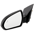 Driver Side Mirror, Power Adjust, Heated, Manual Folding, Paintable, No Signal Light, No Memory, No Puddle Light, No Auto-Dim, With Blind Spot Detection in Glass