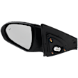 Driver Side Mirror, Power Adjust, Heated, Manual Folding, Paintable, In-housing Signal Light, No Memory, No Puddle Light, No Auto-Dim, With Blind Spot Detection in Glass