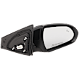 Passenger Side Mirror, Power Adjust, Heated, Manual Folding, Paintable, In-housing Signal Light, No Memory, No Puddle Light, No Auto-Dim, With Blind Spot Detection in Glass