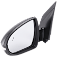 Driver Side Mirror, Power Adjust, Manual Folding, Heated, Paintable, In-housing Signal Light, With memory, No Puddle Light, No Auto-Dimming, With Blind Spot Detection in Glass