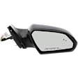 Passenger Side Mirror, Power Adjust, Manual Folding, Heated, Paintable, In-housing Signal Light, No Memory, No Puddle Light, No Auto-Dimming, With Blind Spot Detection in Glass