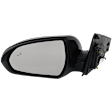 Driver Side Mirror, Power Adjust, Heated, Manual Folding, Paintable, In-housing Signal Light, No Memory, No Puddle Light, No Auto-Dim, With Blind Spot Detection in Glass