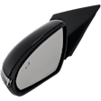 Driver Side Mirror, Power Adjust, Heated, Manual Folding, Paintable, In-housing Signal Light, No Memory, No Puddle Light, No Auto-Dim, With Blind Spot Detection in Glass