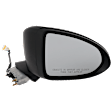 Passenger Side Mirror, Power Adjust, Manual Folding, Non-Heated, Paintable, No Signal Light, No Memory, No Puddle Light, No Auto-Dimming, No Blind Spot Feature