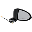 Passenger Side Mirror, Power Adjust, Manual Folding, Non-Heated, Paintable, No Signal Light, No Memory, No Puddle Light, No Auto-Dimming, No Blind Spot Feature