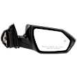 2021-2023 Hyundai Elantra - Passenger Side Mirror, Power Adjust, Manual Folding, Non-Heated, Paintable, In-glass Signal Light, No Memory, No Puddle Light, No Auto-Dimming, With Blind Spot Detection in Glass