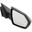 2021-2023 Hyundai Elantra - Passenger Side Mirror, Power Adjust, Manual Folding, Non-Heated, Paintable, In-glass Signal Light, No Memory, No Puddle Light, No Auto-Dimming, With Blind Spot Detection in Glass