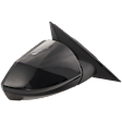 2021-2023 Hyundai Elantra - Passenger Side Mirror, Power Adjust, Manual Folding, Non-Heated, Paintable, In-glass Signal Light, No Memory, No Puddle Light, No Auto-Dimming, With Blind Spot Detection in Glass