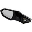 Driver Side Mirror, Power Adjust, Manual Folding, Heated, Paintable, In-glass Signal Light, No Memory, No Puddle Light, No Auto-Dimming, With Blind Spot Detection in Glass