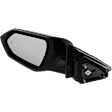 Driver Side Mirror, Power Adjust, Manual Folding, Heated, Paintable, In-Housing Signal Light, No Memory, No Puddle Light, No Auto-Dimming, With Blind Spot Detection in Glass