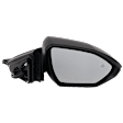 Passenger Side Mirror, Power, Manual Folding, Heated, Paintable, In-housing Signal Light, No Memory, No Puddle Light, No Auto-Dimming, With Blind Spot Detection in Glass