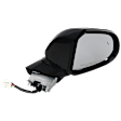 Passenger Side Mirror, Power Adjust, Heated, Manual Folding, Paintable, In-housing Signal Light, No Memory, With Puddle Light, No Auto-Dim, With Blind Spot Detection in Glass