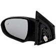 Driver Side Mirror, Power Adjust, Heated, Manual Folding, Paintable, In-housing Signal Light, No Memory, No Puddle Light, No Auto-Dim, With Blind Spot Detection in Glass