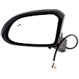 Driver Side Mirror, Power Adjust, Non-Heated, Manual Folding, Paintable, No Signal Light, No Memory, No Puddle Light, No Auto-Dim, With Blind Spot Detection in Glass